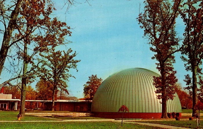 Longway Planetarium - Old Postcard (newer photo)